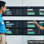 위험물관리사 초보자 커리큘럼 제안 - **Prompt:** A diverse group of four Brazilian professionals, including men and women of various ages...